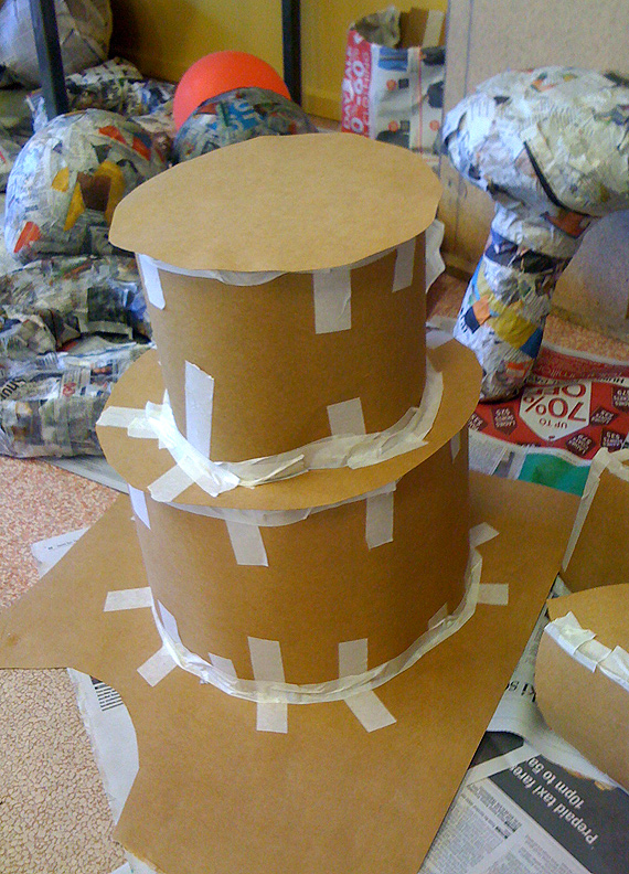 Papier Mache Cakes